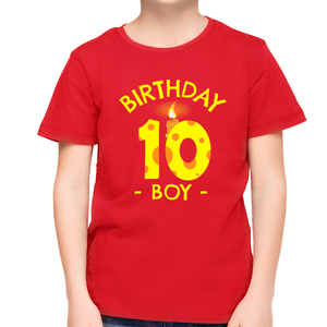 10th Birthday Candle 10th Birthday Boy Shirt 10 Year Old Boy 10th Birthday Shirts for Boys Birthday Gift