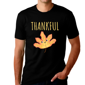 Mens Thanksgiving Shirt Autumn Leaf Funny Thanksgiving Shirts Fall Shirts Men Thankful Shirts for Men