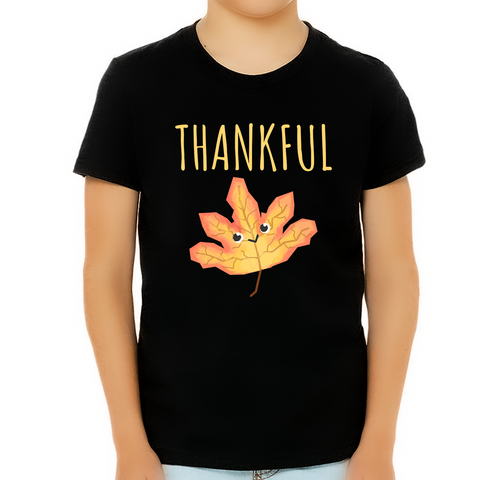 Boys Thanksgiving Shirt Autumn Leaf Funny Thanksgiving Shirts for Boys Fall Shirts Kids Thanksgiving Shirt