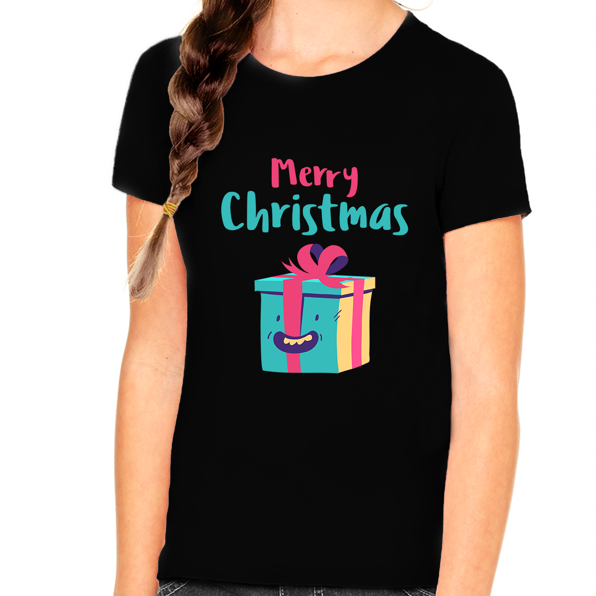 Cute Christmas Gift for Girls Kids Christmas Shirt Cute Christmas TShirts for Girls Funny Christmas Shirt