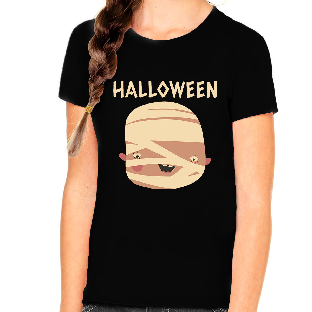 Cute Mummy Halloween Shirts for Girls Halloween Tops Cute Girls Halloween Shirt Kids Halloween Shirt