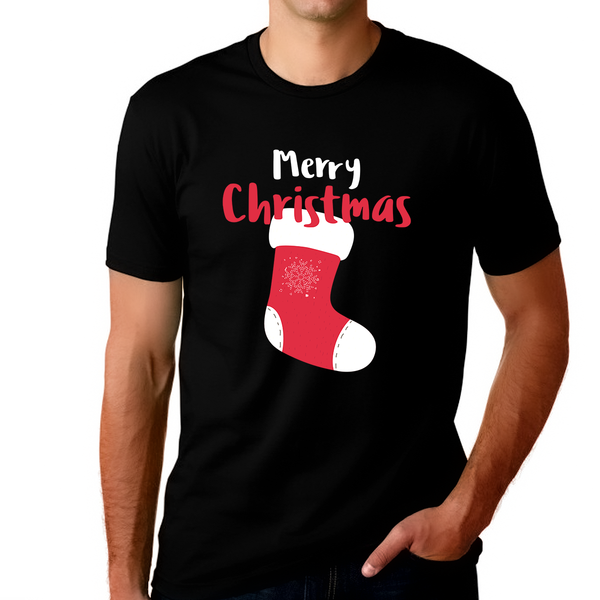 Christmas Stocking Mens Christmas Shirt Mens Christmas Shirts Funny Christmas TShirts for Men Christmas PJs