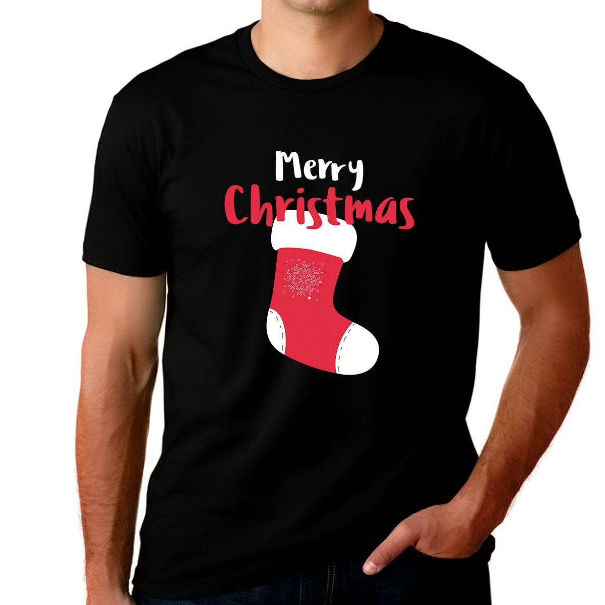 Plus Size Christmas Stocking Mens Plus Size Christmas Shirts Funny Christmas TShirts for Men Plus Size