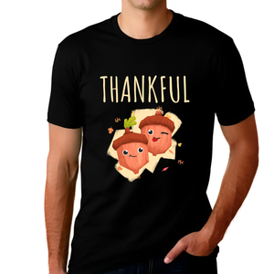 Thanksgiving Graphic Tees for Men Thanksgiving Gifts Cool Acorns Fall Thanksgiving Outfit Thanksgiving Shirt