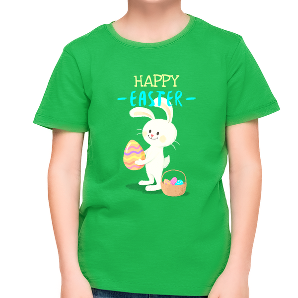 Toddler Boy Easter Shirt Happy Easter Shirts Rabbit Easter Shirts for Boys