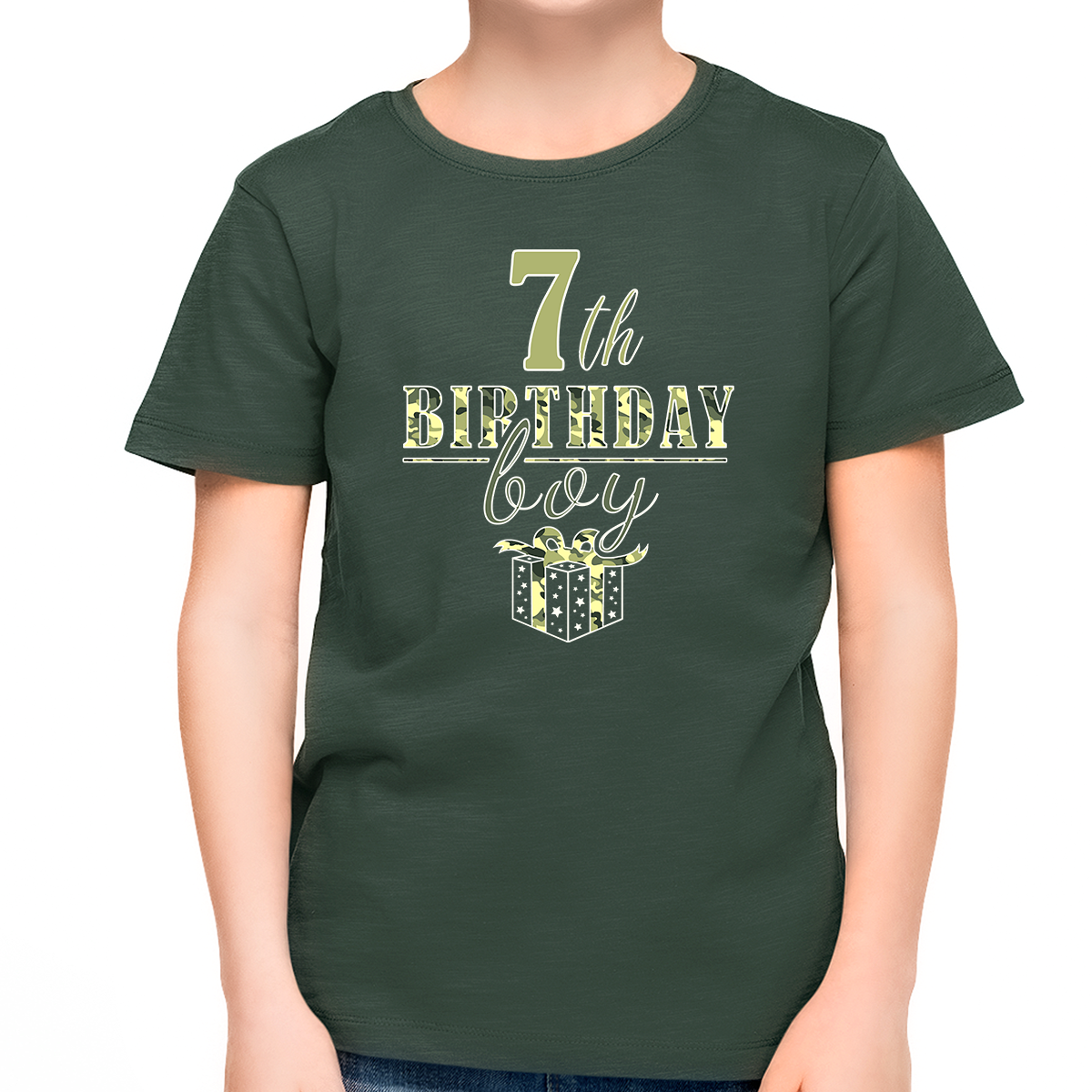7th Birthday Shirt Boys Birthday Outfit Boy 7 Year Old Boy Birthday Shirt Army Camo Birthday Boy Shirt