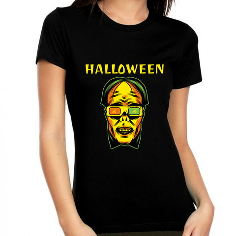 Funky Frankenstein Shirts Halloween Clothes for Women Vampire Tee Womens Halloween Shirts Halloween Tops for Women