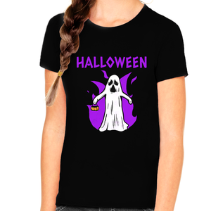 Purple Ghost Halloween Shirts for Girls Ghost Shirt Halloween Shirt for Girls Halloween Shirts for Kids