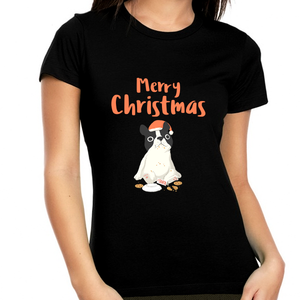 Funny Dog Christmas Pajamas Funny Christmas Shirts for Women Christmas Shirt Christmas Clothes for Women