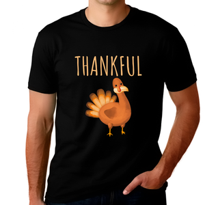 Funny Big and Tall Thanksgiving Shirts for Men Plus Size XL 2XL 3XL 4XL 5XL Fall Shirts Funny Turkey Shirt