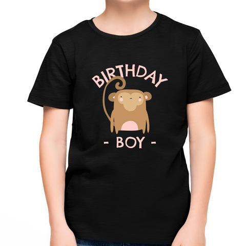 Birthday Boy Shirt Birthday Shirt Boy Cute Monkey Birthday Shirt Birthday Boy Gift