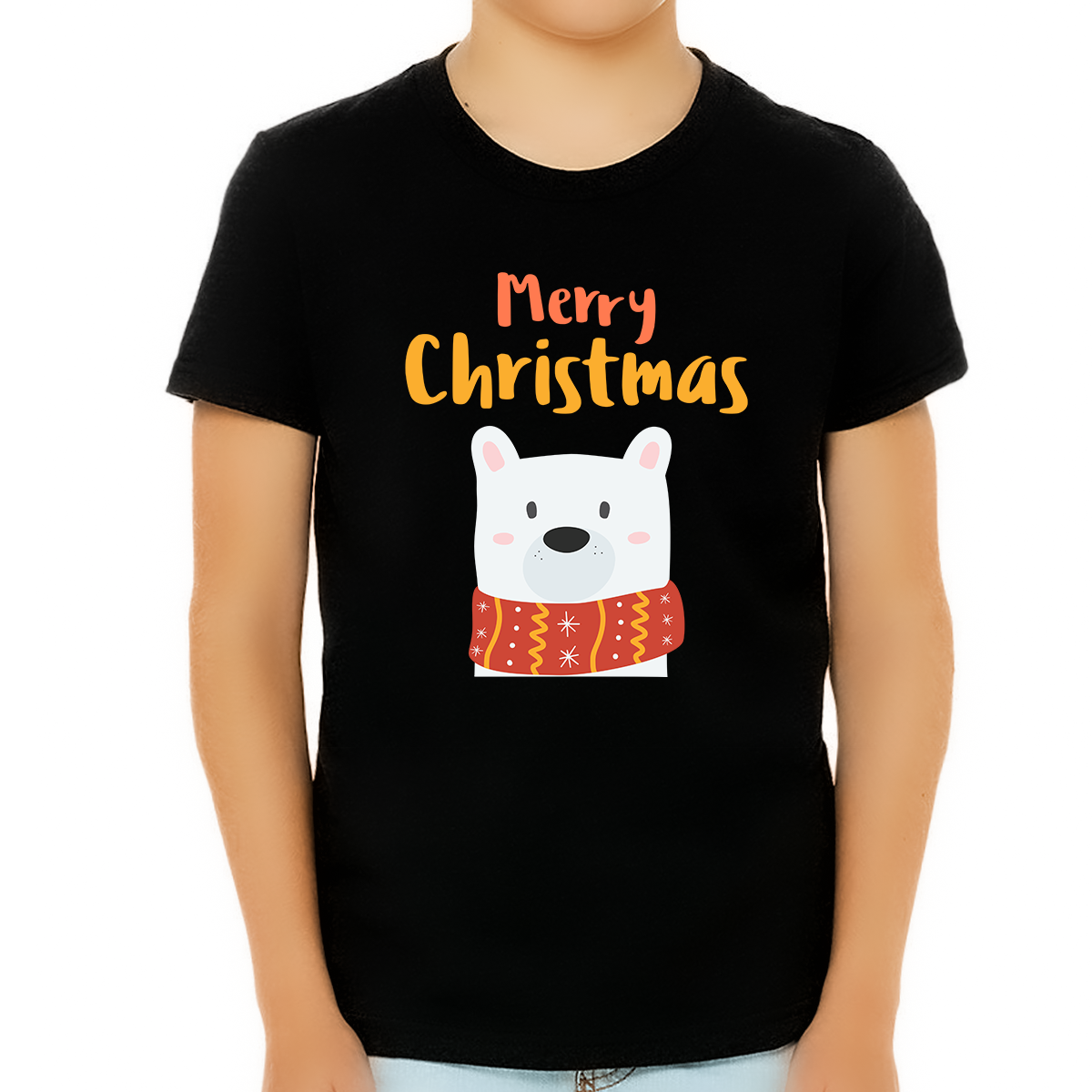 Cute Polar Bear Boy Christmas Shirt Christmas Tshirt Kids Christmas Shirts for Boys Christmas Shirt