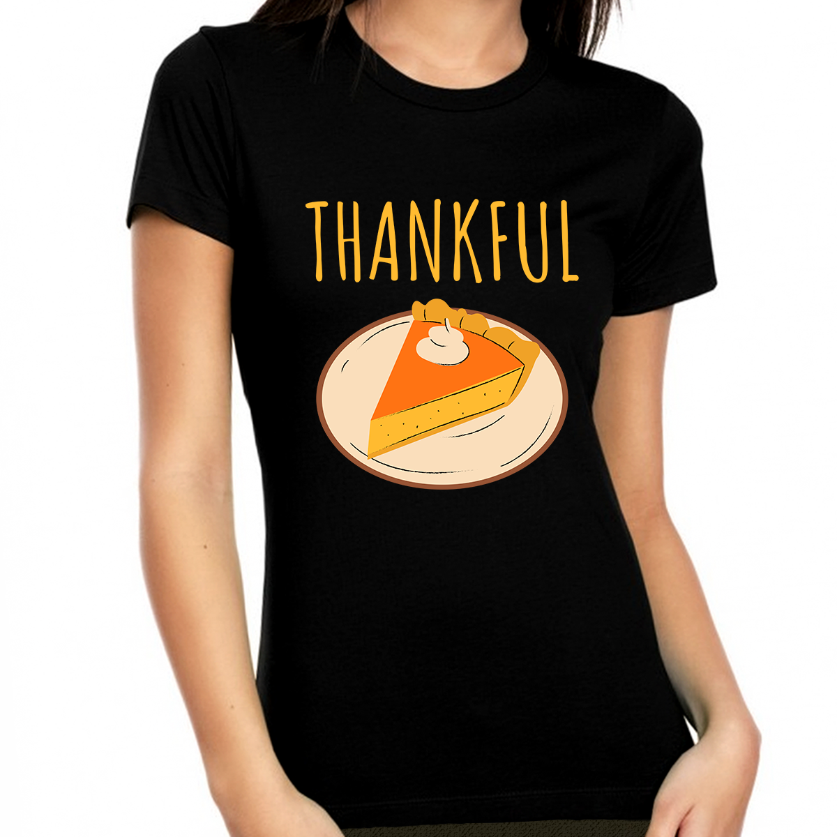 Womens Thanksgiving Shirt Autumn Pie Shirt Thanksgiving Gifts Womens Fall Top Thankful Shirts for Women