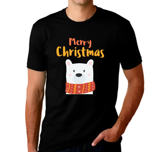 Funny Polar Bear Mens Christmas Pajamas Christmas Tshirt Mens Christmas Pajamas for Men Christmas Shirt
