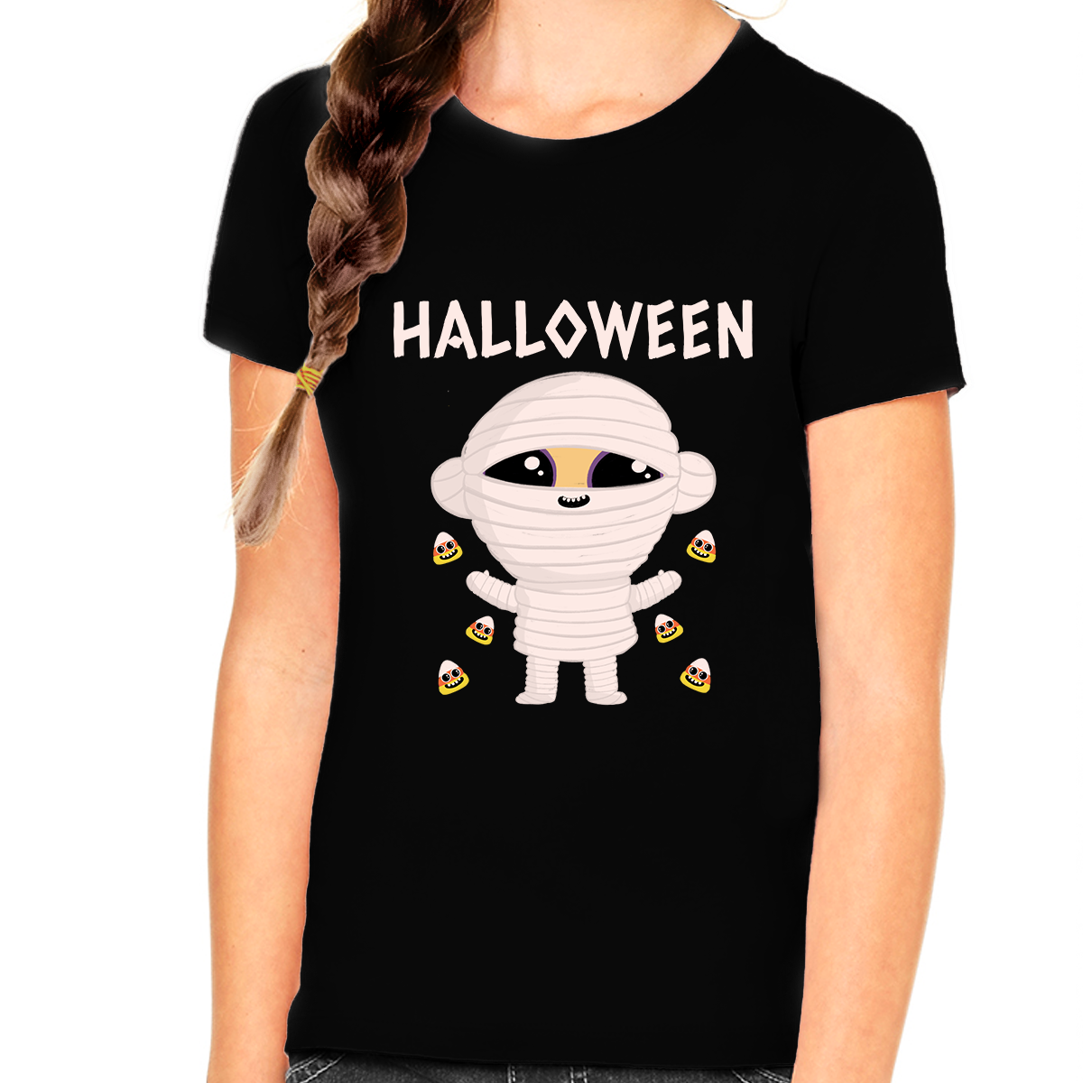 Cute Mummy Halloween Shirts for Girls Cute Mummy Mommy Girls Halloween Shirt Kids Halloween Shirt