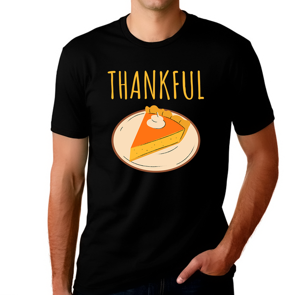 Mens Thanksgiving Shirt Autumn Pie Shirt Thanksgiving Gifts Mens Fall Graphic Tees Thankful Shirts for Men