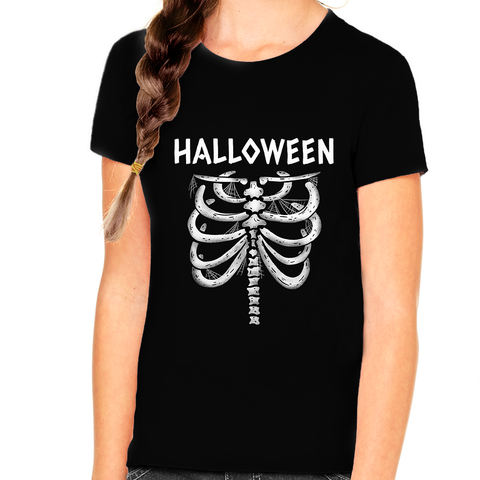 Skeleton Funny Halloween Shirts for Girls Skeleton Shirt Girls Halloween Shirt Girls Halloween Shirt