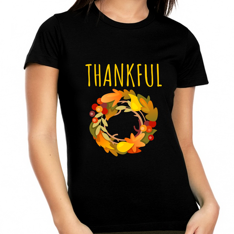 Plus Size Thanksgiving Shirts for Women Fall Clothes for Women Fall Tops for Women Thankful Shirts for Women