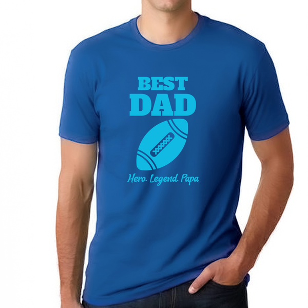 Papa Shirt Cool Fathers Day Shirt Papa Shirt Football Dad Shirt Fathers Day Gifts