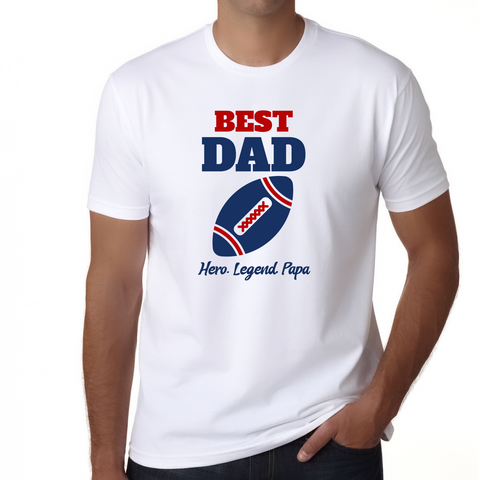 Football Papa Shirt Cool Fathers Day Shirt Papa Shirt Football Dad Shirt Fathers Day Gifts