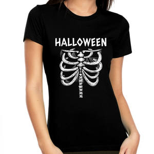 Funny Skeleton Halloween Shirts for Women Skeleton Shirt Womens Halloween Shirts Halloween Gift for Her