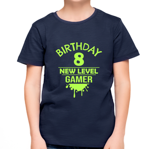 8th Birthday Boy Shirt 8 Year Old Birthday Shirt Gamer Shirt Birthday Shirt Boy 8th Birthday Gift