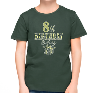 8th Birthday Shirt Boys Birthday Outfit Boy 8 Year Old Boy Birthday Shirt Army Camo Birthday Boy Shirt