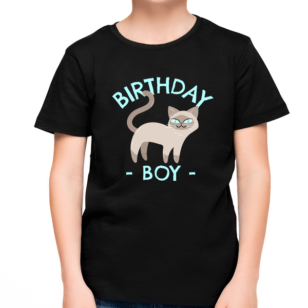 Birthday Boy Shirt Happy Birthday Shirt Cute Cat Birthday Shirt Birthday Boy Outfit