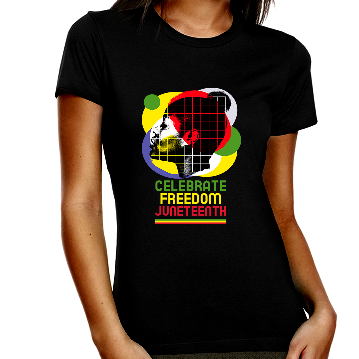 Juneteenth Black History T-shirt for Women Freedom Day Womens Black Pride Tee