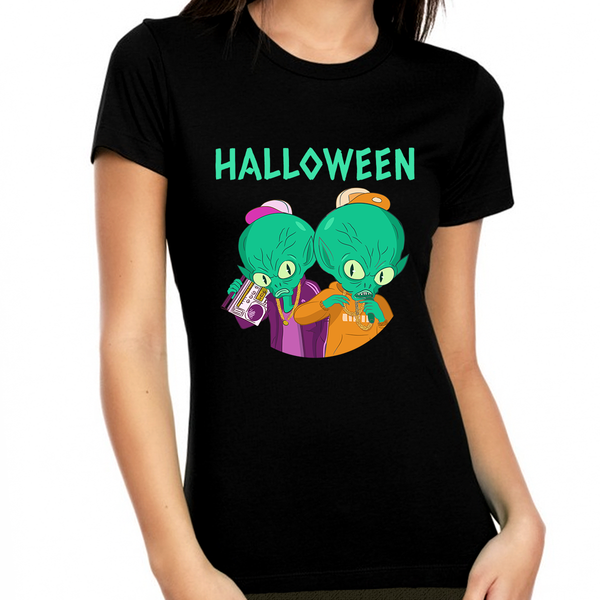 Alien Rapper Halloween Clothes for Women Alien Shirt Halloween Shirts for Women Halloween Tops for Women