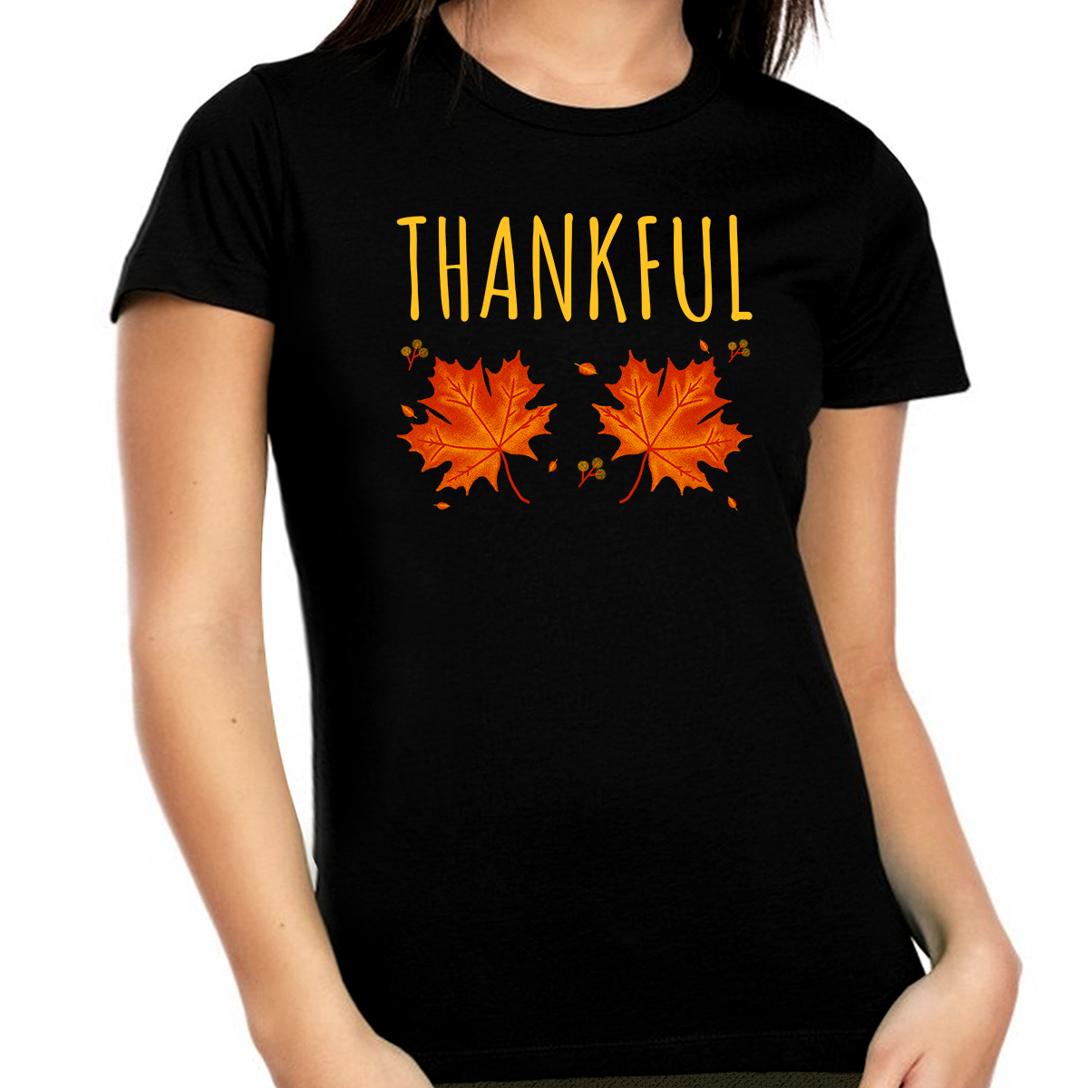 Plus Size Fall Tops for Women Fall Clothes for Women Thanksgiving Shirt Plus Size Thankful Shirts for Women