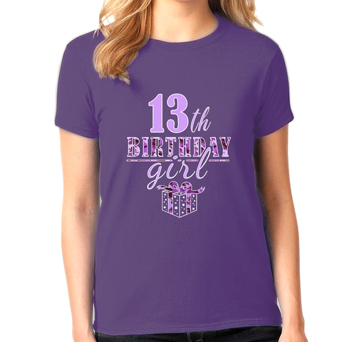 13th Birthday Shirt Girls Birthday Outfit 13 Year Old Girl 13th Birthday Gifts Cute Birthday Girl Shirt