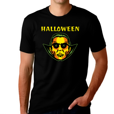 Vampire Funny Halloween Shirts for Men Dracula Shirt Mens Halloween Shirt Halloween Costumes for Men