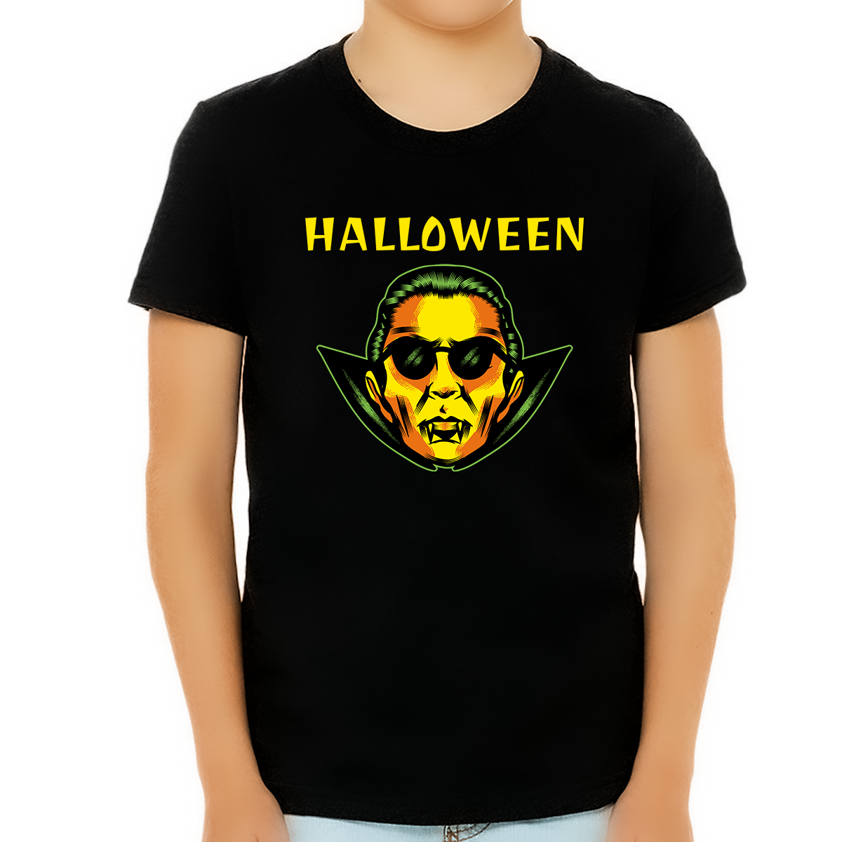 Vampire Funny Halloween Shirts for Boys Cool Dracula Shirt Halloween Tshirts Boys Kids Halloween Shirt