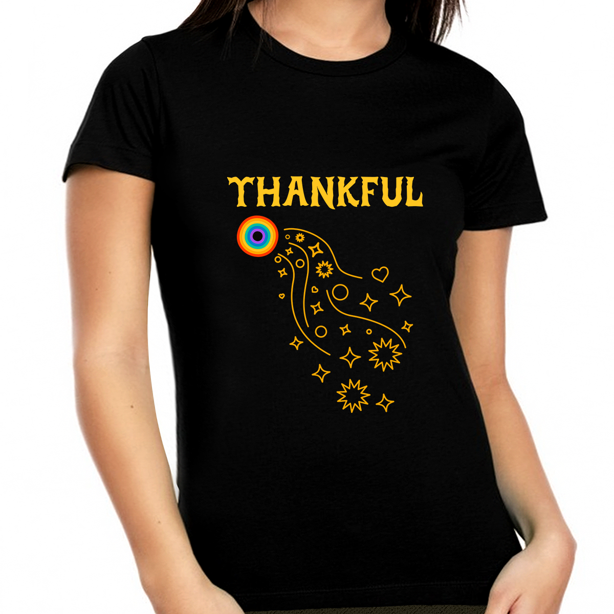 Womens Thanksgiving Shirt Fall Shirt Fall Shirts Women 1X 2X 3X 4X 5X Plus Size Thankful Shirts for Women