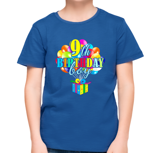 9th Birthday Boy Shirt 9 Year Old Boys Birthday Shirt Boy 9th Birthday Shirts for Boys Birthday Gift