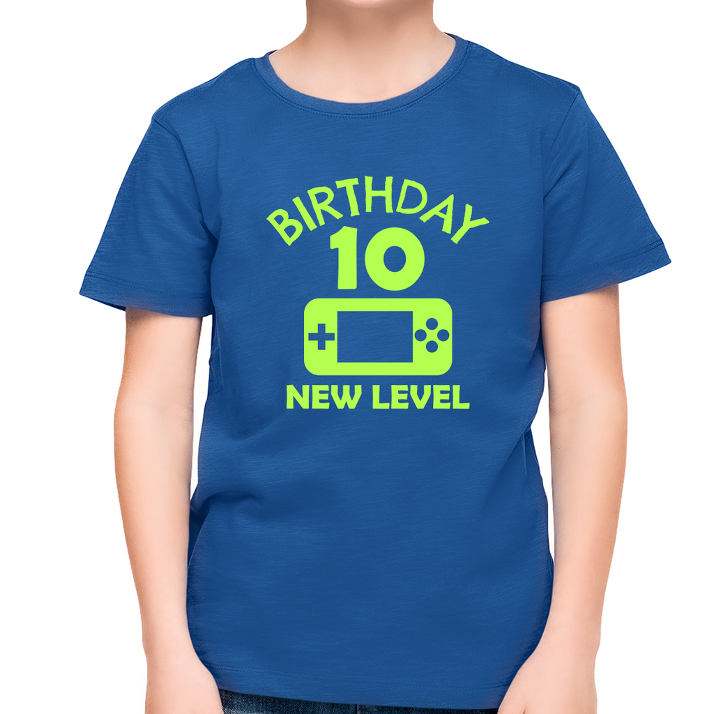 10th Birthday Boy 10 Year Old 10th Birthday Level 10 Gamer Shirts for 10th Birthday Boy Shirt Fire Fit Designs