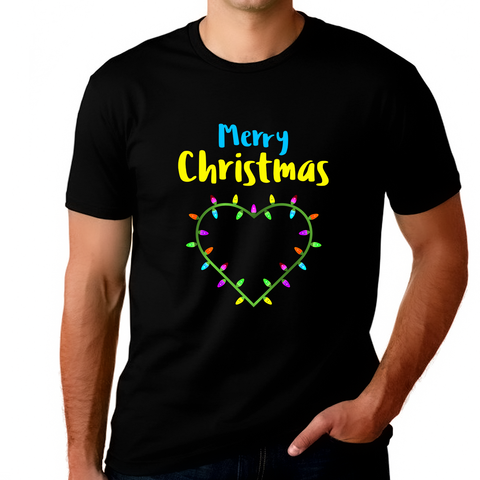 Funny Heart Funny Plus Size Christmas Shirts for Men Plus Size Christmas Clothes for Men Plus Size Shirt