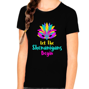 Shenanigans Shirt Fun Mardi Gras Shirts for Girls Mardi Gras Shirt New Orleans Mardi Gras Outfit for Girls