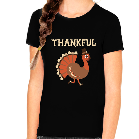 Girls Thanksgiving Shirt Funny Turkey Shirt Thanksgiving Outfit for Kids Cute Thanksgiving Shirts for Kids