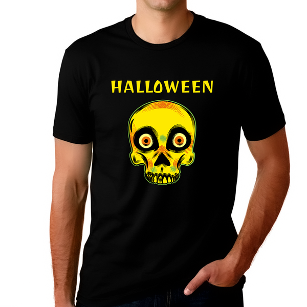 Skull Mens Halloween Shirt Halloween Tshirt Men Halloween Gifts Skeleton Shirt Halloween Clothes for Men