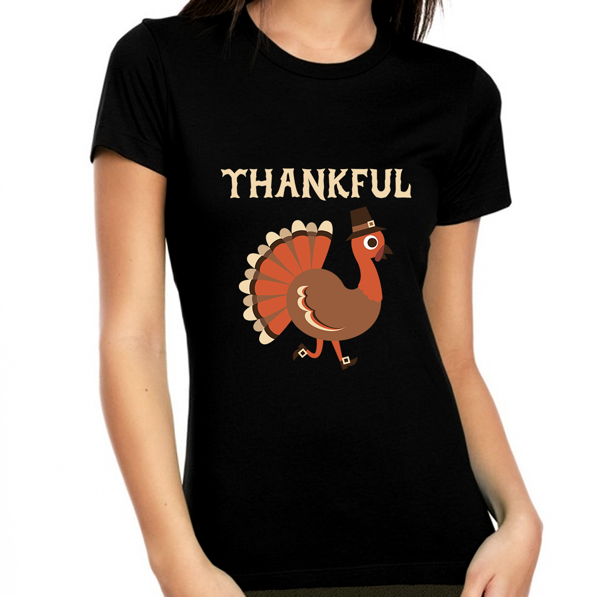 Cute Thanksgiving Shirt Funny Turkey Shirt Thanksgiving Outfit Fall Shirt Cute Thankful Shirts for Women