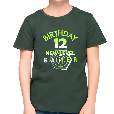 12th Birthday Shirt Boys Birthday Shirt Gamer 12th Birthday Gamer Shirts for Boys Birthday Shirt