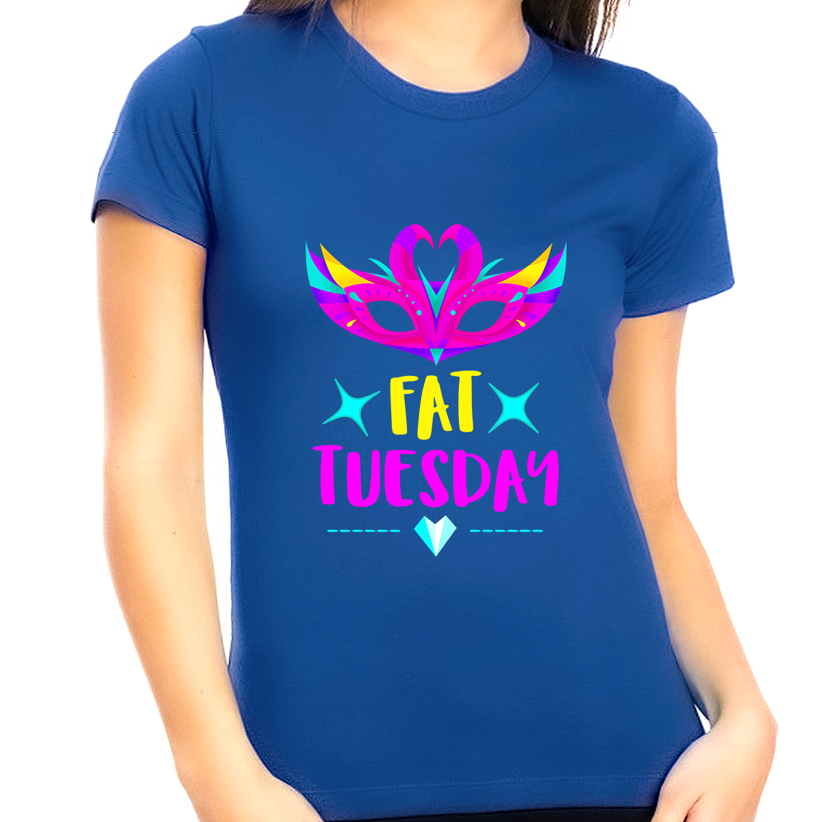 Womens Plus Size Mardi Gras Outfit Fat Tuesday Mardi Gras Shirts for Women Cute Mardi Gras Outfit for Women