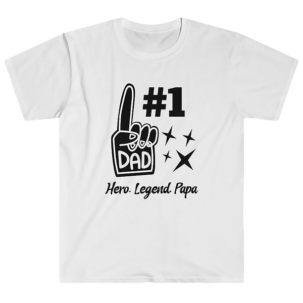 Best Dad Shirts Fathers Day Shirt Dad Gifts from Daughter Daddy Shirt #1 Dad Shirt for Men