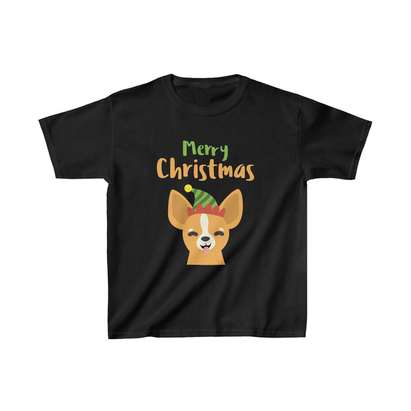 Funny Chihuahua Kids Christmas Shirt Boys Christmas T-Shirt Cute Christmas Gift Kids Christmas Shirt