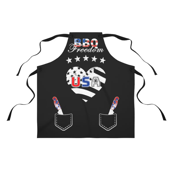 4th of July BBQ Aprons for Men & Women American BBQ Apron Love Chef Apron Patriotic Grilling Gifts for Men