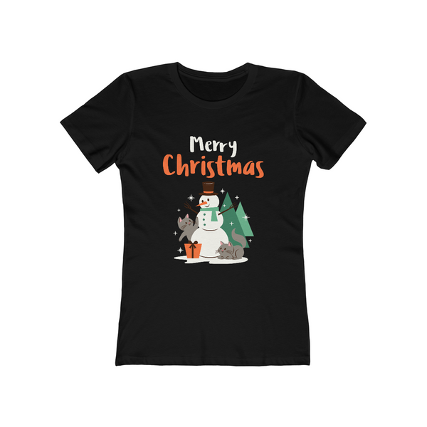 Cute Snowman Friends Christmas T Shirts for Women Christmas PJs Womens Funny Christmas Shirt Christmas Gift