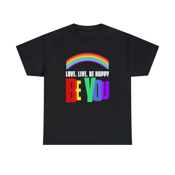 Be You LGBT Pride Rainbow Flag Lesbian Gay Pride Ally Plus Size Tops for Women