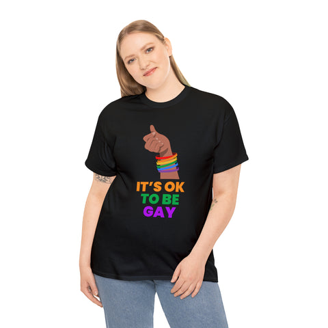 It's OK to Be Gay Shirt LGBTQ Be Gay Pride LGBT Rainbow Flag Plus Size Clothing for Women